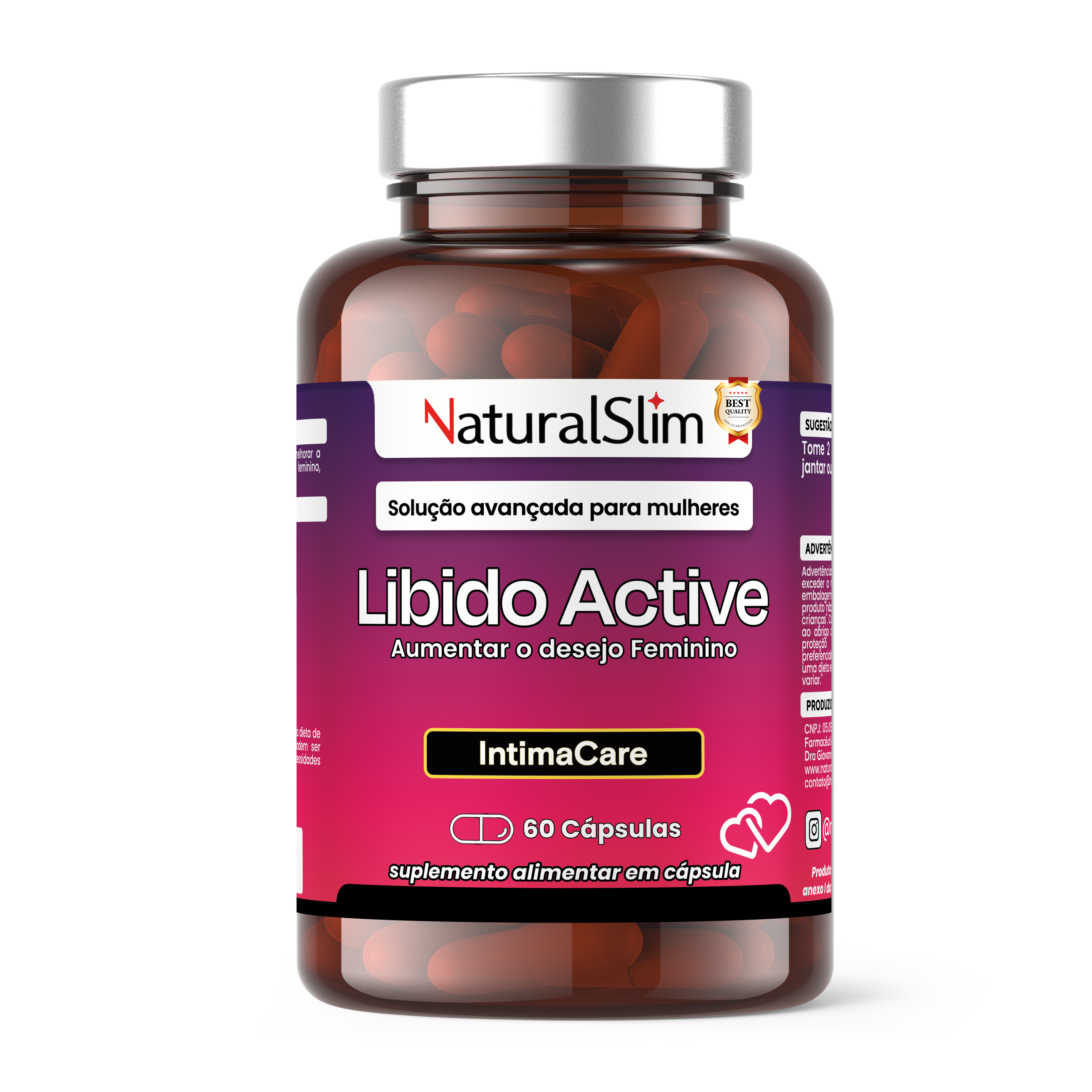 Libido Active NaturalSlim 60 Cápsulas